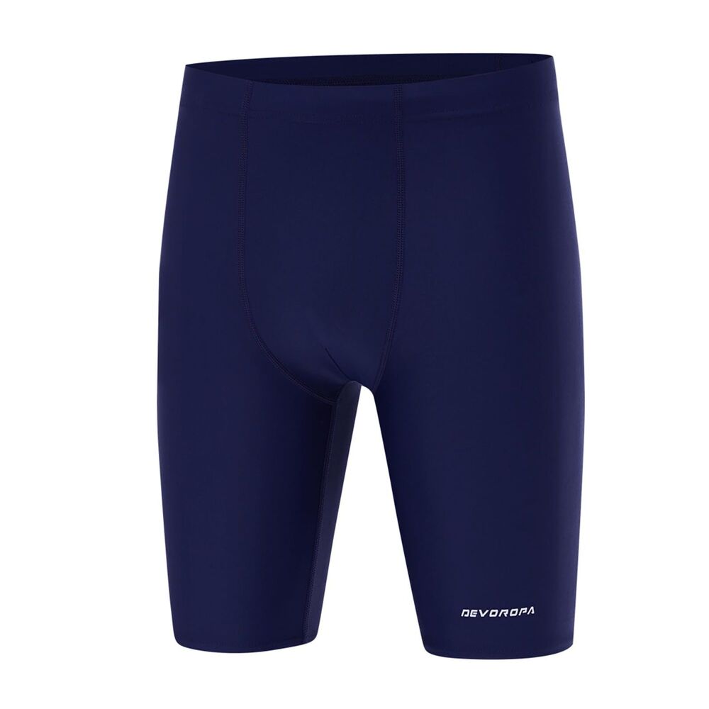 Boys' Swim Jammers Youth Competitive Swim Team Suit Quick Dry Athletic (Navy, L)